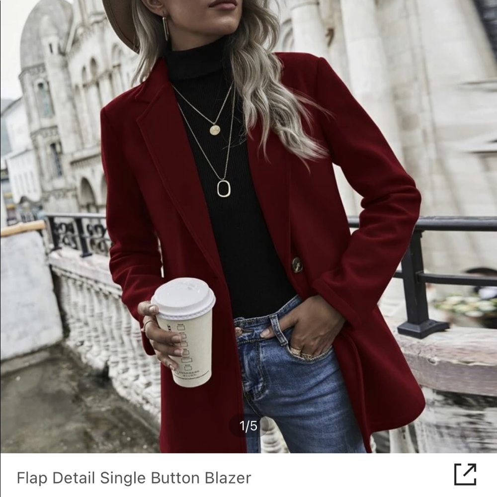 Shein pea coat